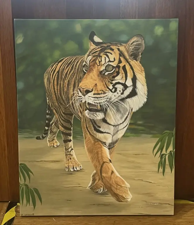 Printing &amp; Canvas: Tiger on a canvas