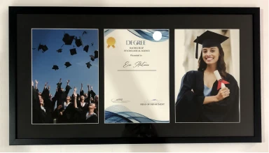 Graduation frame